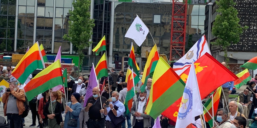 HDP ve PKK'lılardan Alman polisi protestosu