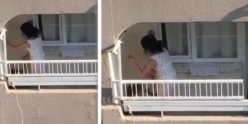 İnsafsızlık! Köpeğe gece gündüz eziyet kamerada