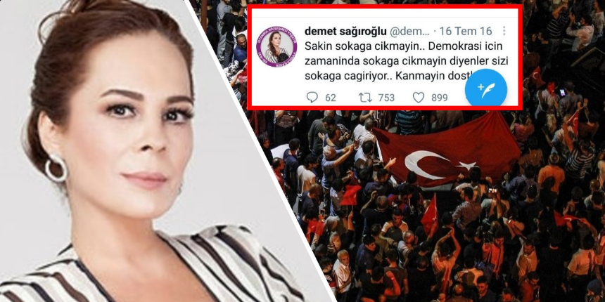 AK Parti'den Demet Sağıroğlu'na tepki: 15 Temmuz tweetleri de ortaya çıktı!