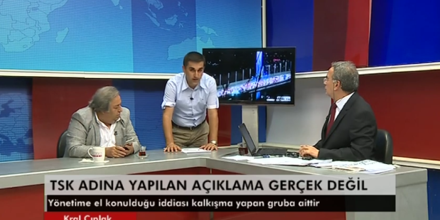 Stüdyoya inip yayına müdahale etti: Bu Fetullahçı darbe!