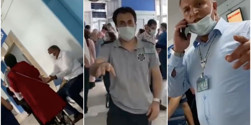 İstanbul Eğitim Araştırma Hastanesi'nde gergin anlar