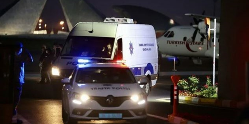 Şehit Hasan Cevher'in naaşı İstanbul'a getirildi
