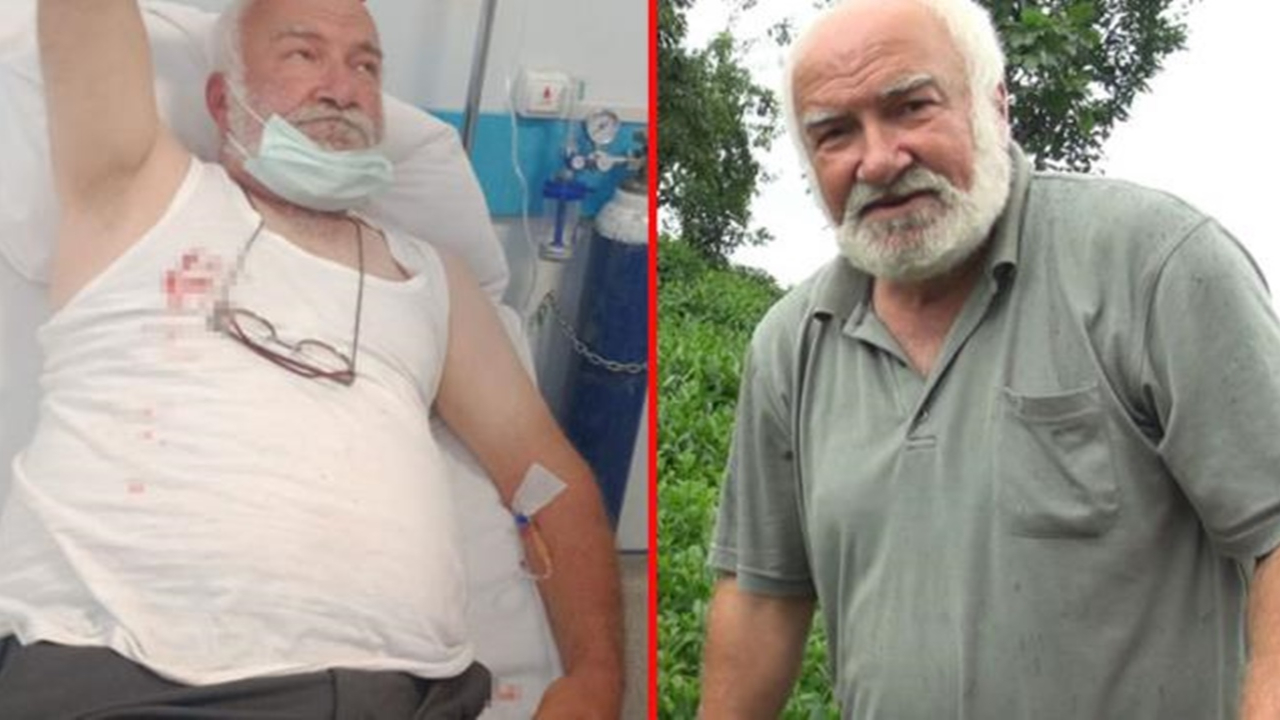 Yaşlı adamın göğsüne yorgun mermi isabet etti!