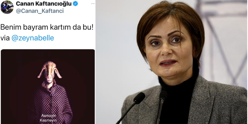 'Kurban kesmeyin' diyen Kaftancıoğlu İBB'ye bağış istedi