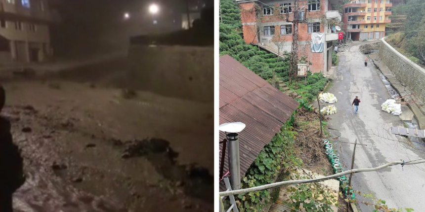 Muradiye'de afet böyle başladı! Selin ilk dakikaları kamerada
