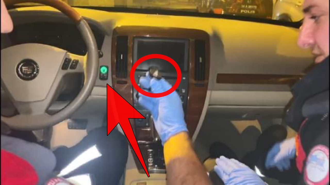 Zırhlı aracın gizli bölmesinden çıkanlar şoke etti! Saniye saniye kamerada...