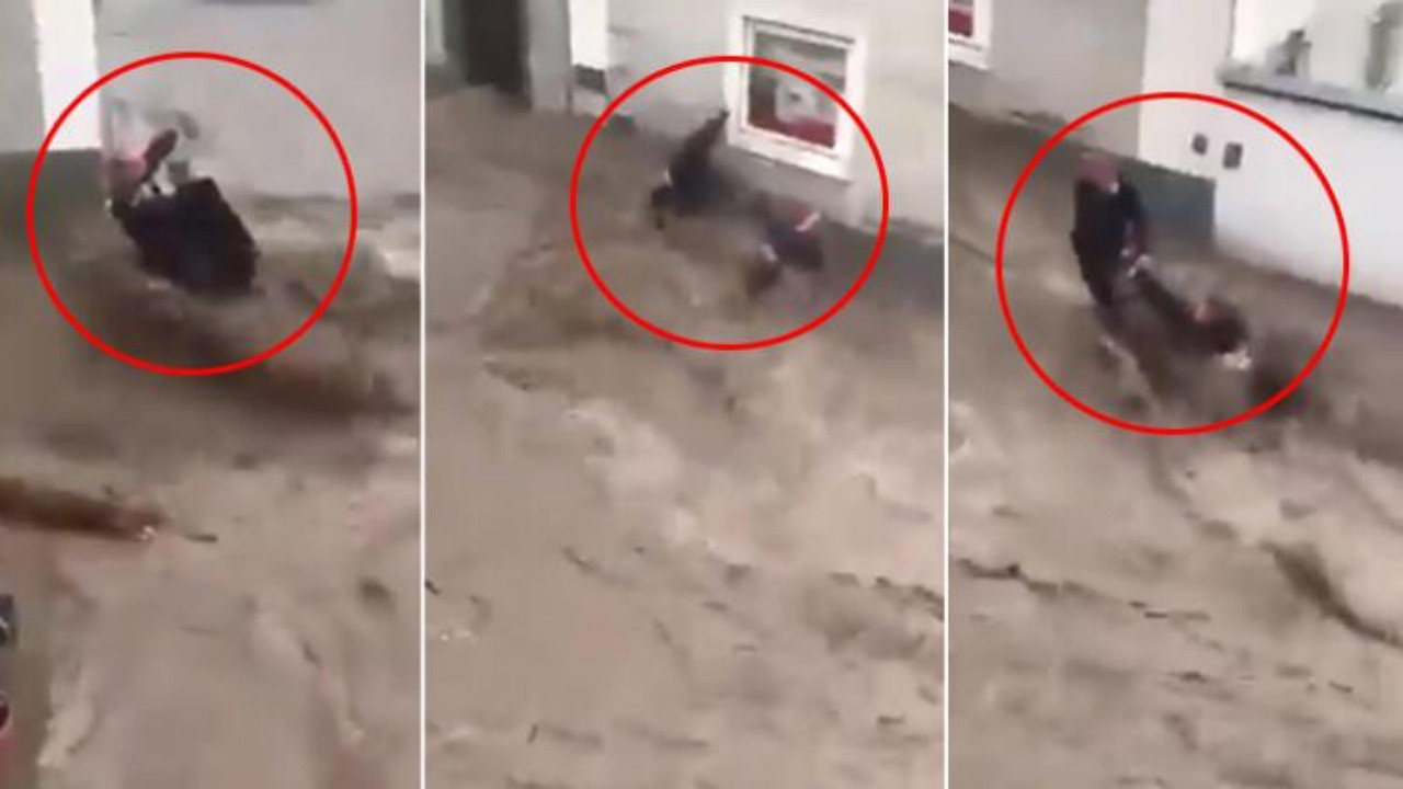 Avrupa'nın göbeğinde Türk çift sele kapıldı! Avusturyalı komşuları kurtardı...