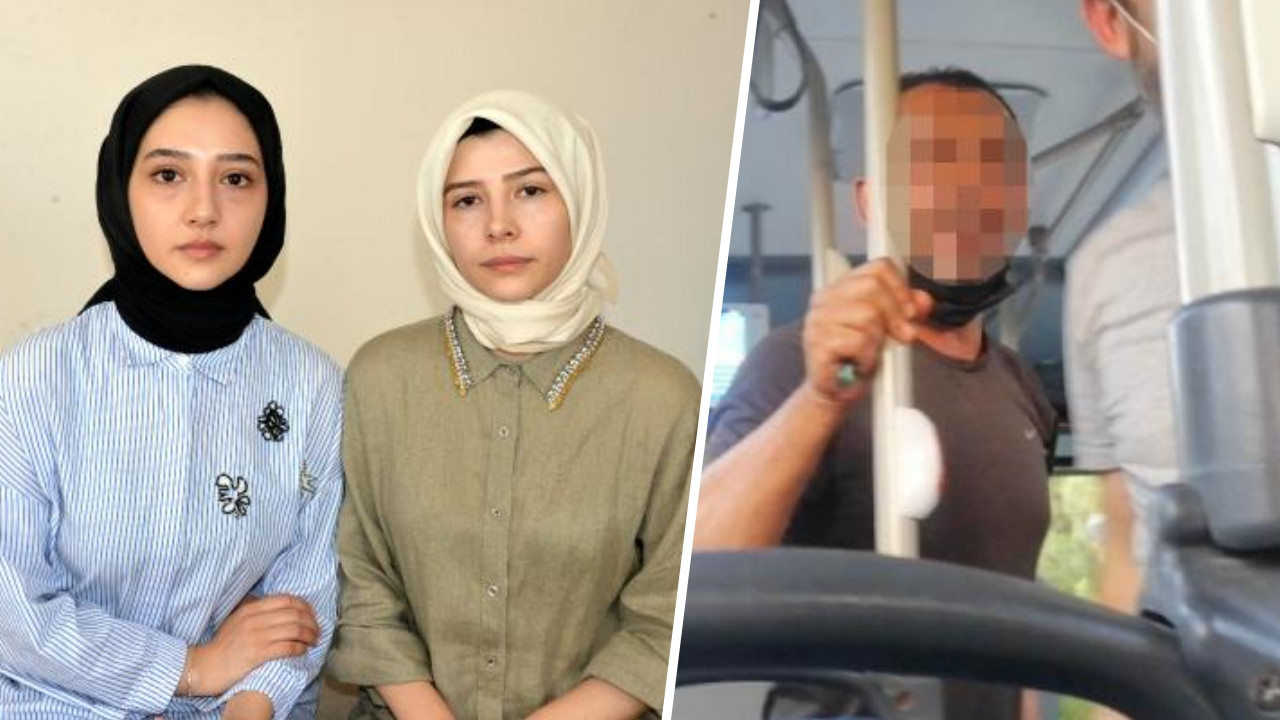 Otobüste mide bulandıran anlar: Biri ağzını kapattı, diğeri sözlü tacizde bulundu