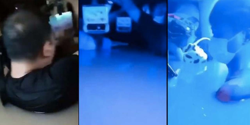 Çin'den korkutan görüntüler geldi: Boğazlarına kadar suya battılar