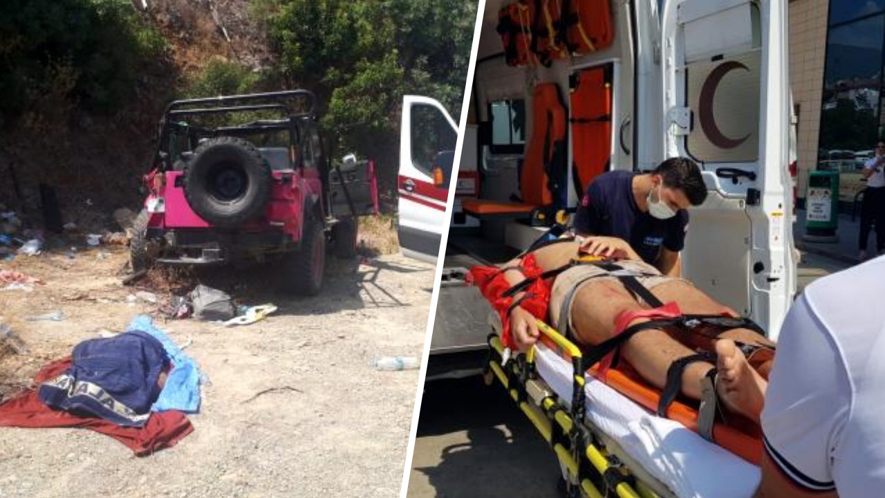 Turistleri gezdiren safari aracı devrildi: 1 kişi öldü, çok sayıda yaralı var!