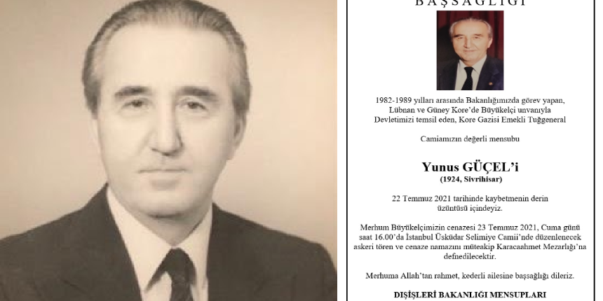 Eski büyükelçi Yunus Güçel hayatını kaybetti
