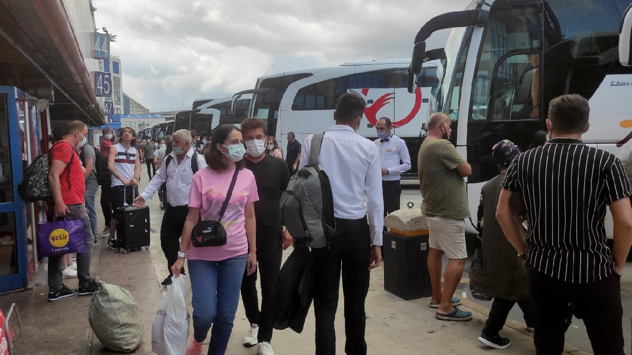 15 Temmuz Demokrasi Otogarı'nda dönüş yoğunluğu!