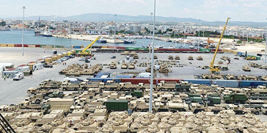 Burası Türkiye'den 40 kilometre uzakta: ABD silah yığdı!