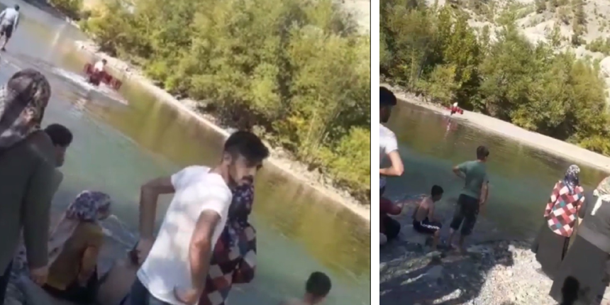 Kahraman baba! Çocuklarını kurtardı, kendi boğuldu
