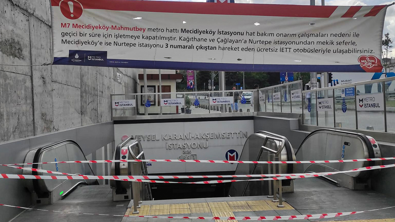 Metroda yangın paniği: Seferler normale döndü