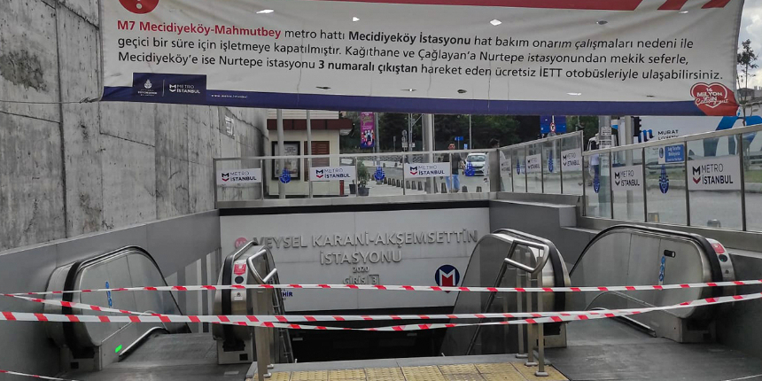 Metroda yangın paniği: Seferler normale döndü