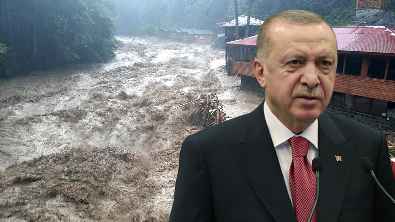 Selden etkilenen bölgeler afet bölgesi olarak ilan ediliyor: Cumhurbaşkanı Erdoğan açıkladı