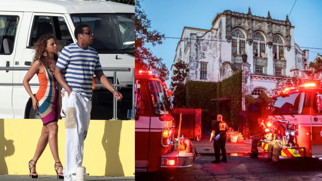 Beyonce ve Jay-Z'nin evi kundaklandı! Yangına 22 kişilik itfaiye ekibi müdahale etti