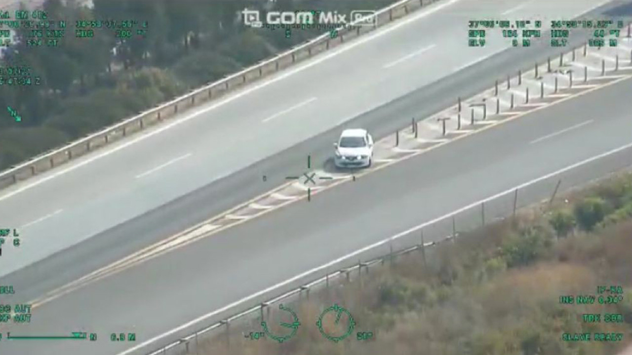 Adana'da trafik magandaları polisin helikopterli takibiyle böyle yakalandı