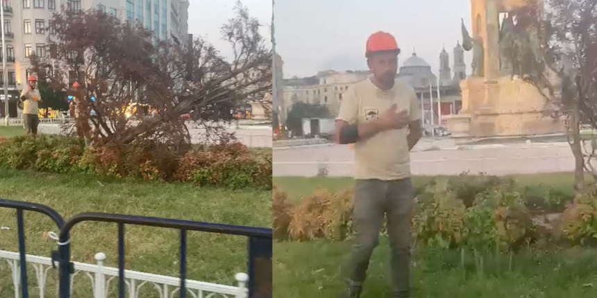 İBB'den Taksim'de güpegündüz büyük rezalet