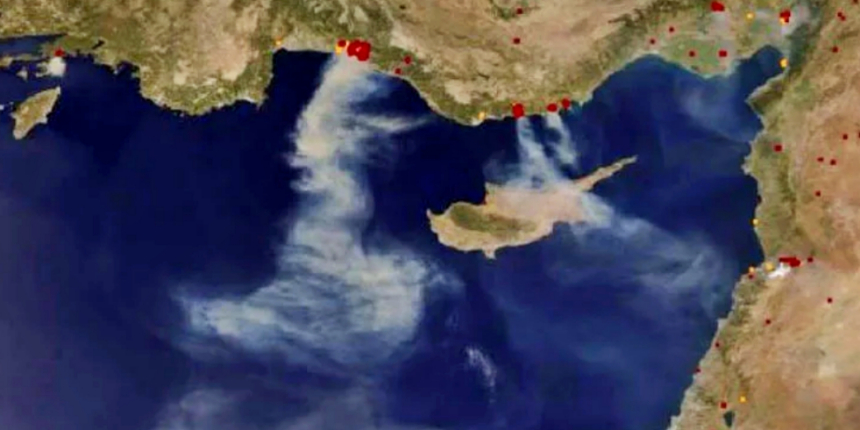 Türkiye'nin savaştığı orman yangınları uzaydan görüntülendi!
