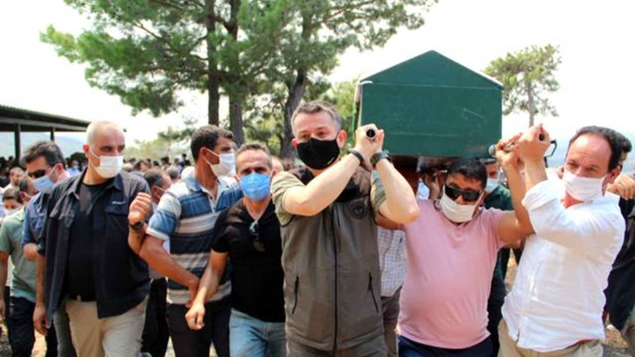 Yangın faciasında hayatını kaybeden Gardaş çifti son yolculuğuna uğurlandı