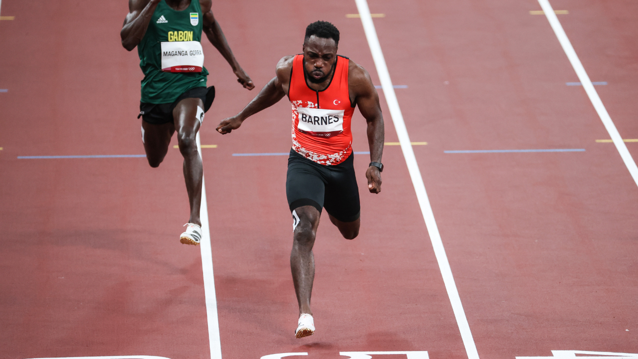 Milli sprinter Emre Zafer Barnes, Tokyo 2020'de yarı finale yükselemedi