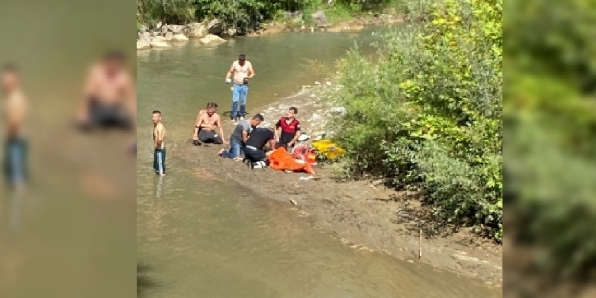 Kontrolden çıkan ATV, göle uçtu!