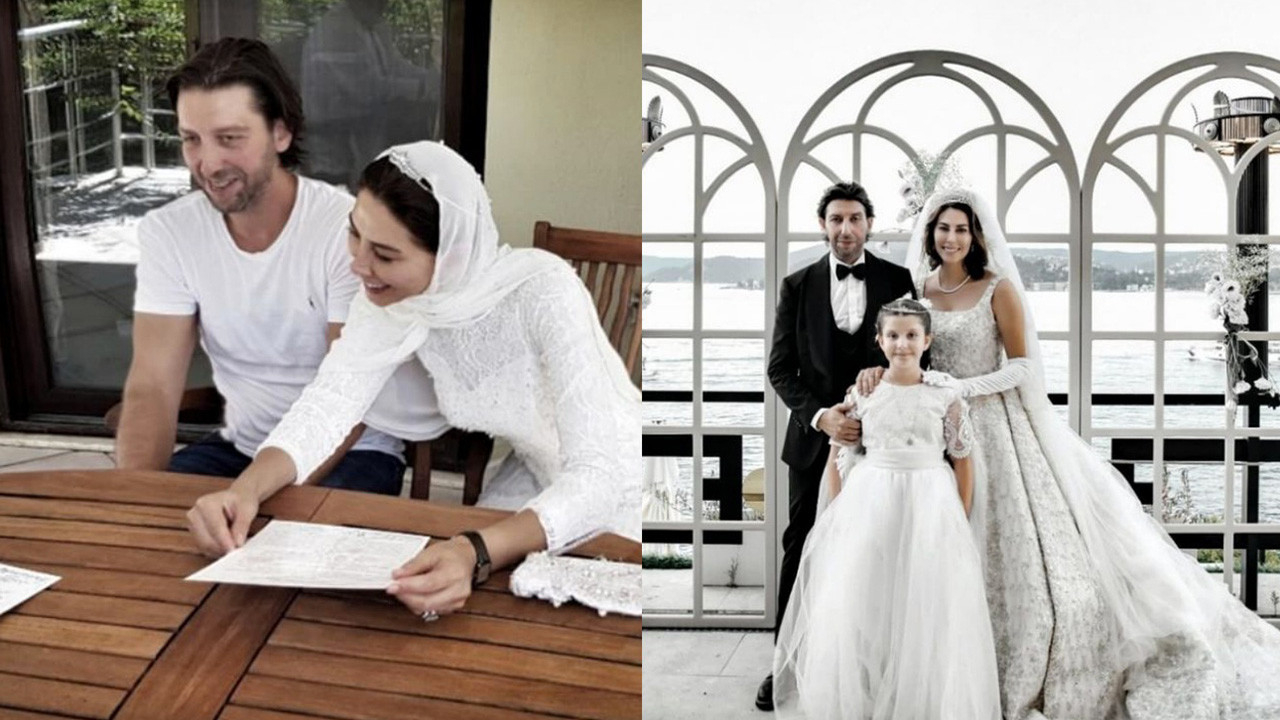 Ünlü manken Şenay Akay dünyaevine girdi! Gelinliği göz kamaştırdı