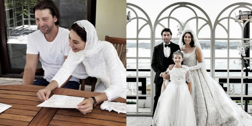 Ünlü manken Şenay Akay dünyaevine girdi! Gelinliği göz kamaştırdı