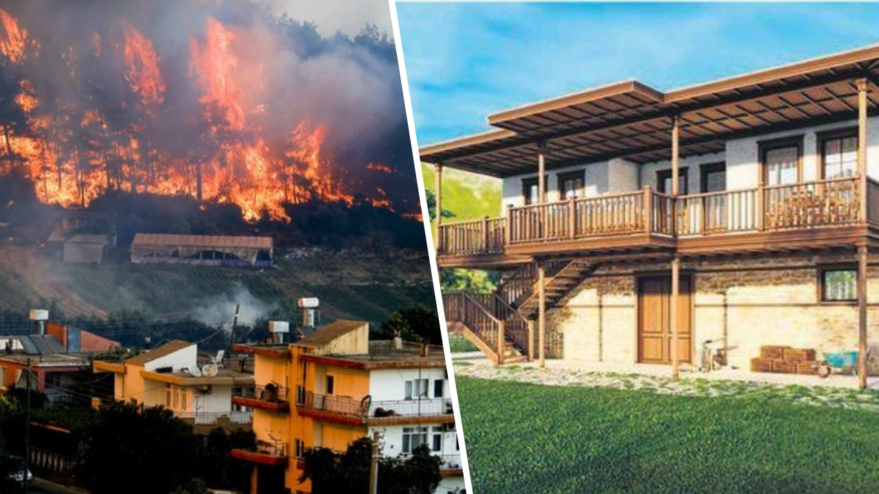 TOKİ'nin Manavgat projesi hazır! Yangından zarar gören evler böyle yenilenecek!