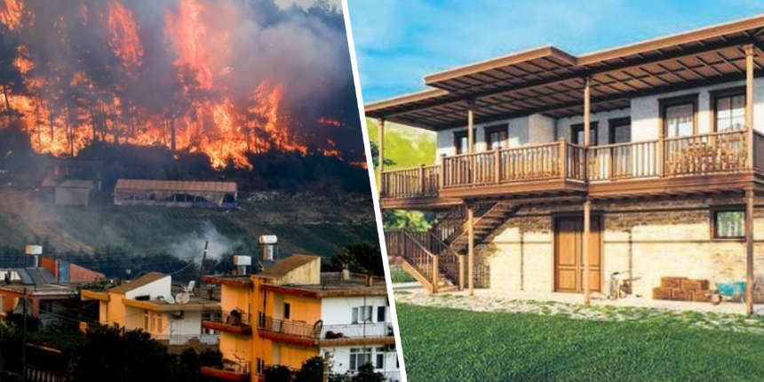 TOKİ'nin Manavgat projesi hazır! Yangından zarar gören evler böyle yenilenecek!