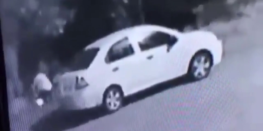 Ateş yakarken güvenlik kamerasına yakalanmıştı! Ağacı değil fişleri yakmış