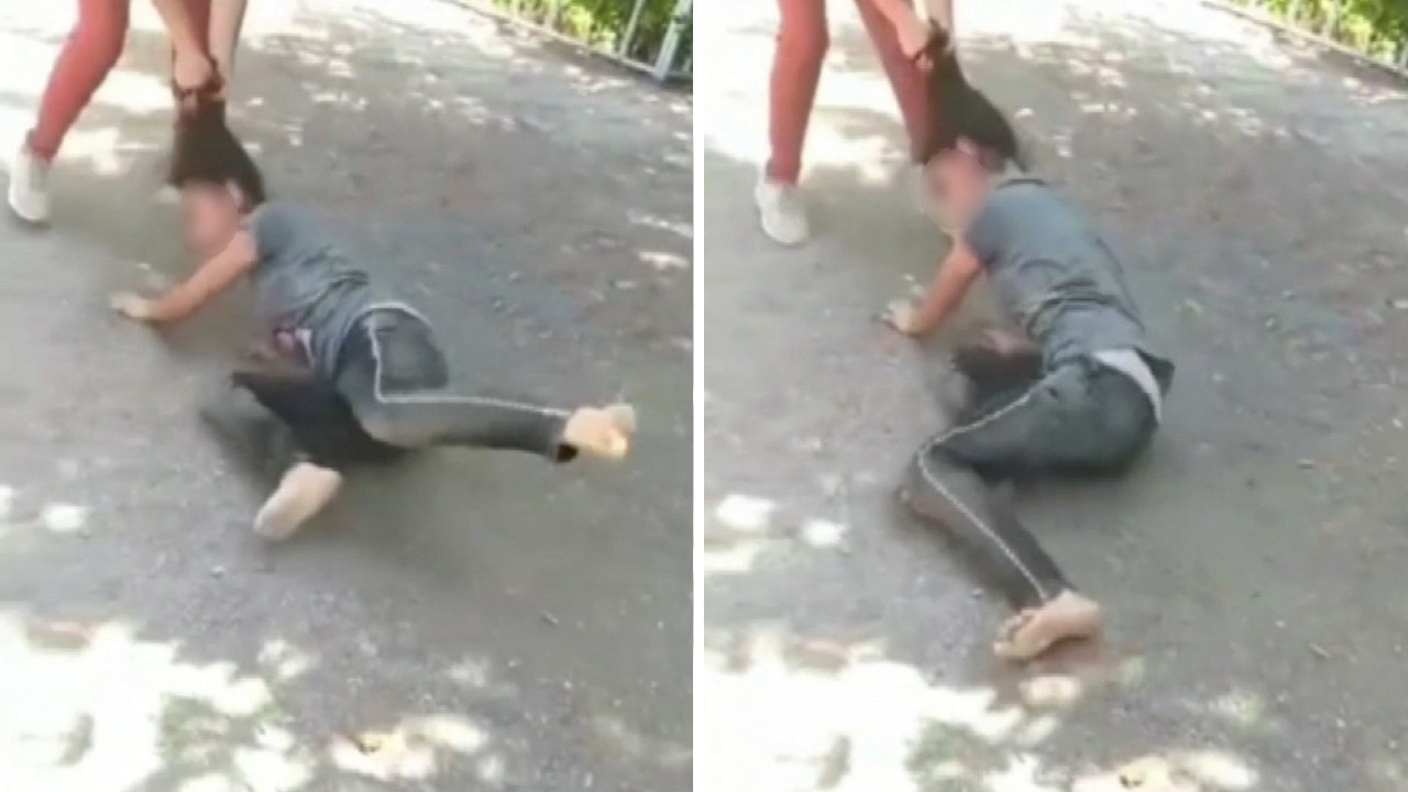 Böyle canilik görülmedi: 13 yaşındaki çocuğu saçlarından tutup sokak ortasında sürüklediler!