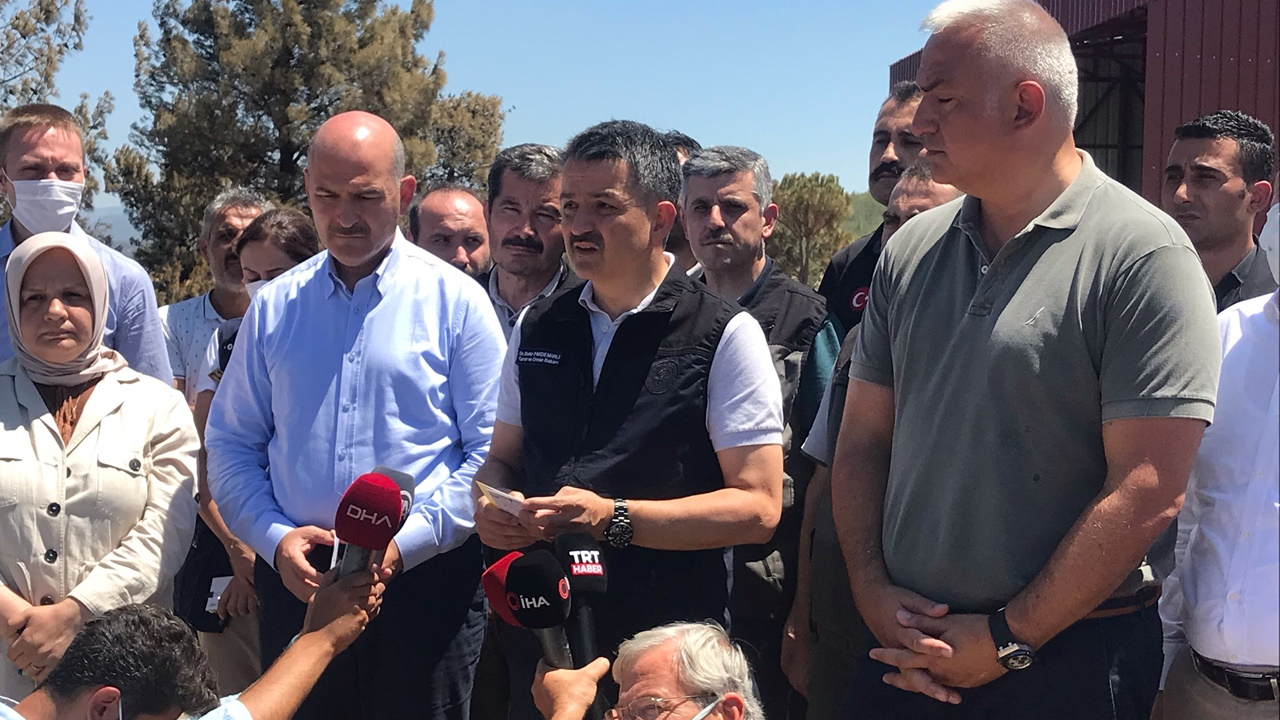 Soylu: Bir tane ormancı görmedim diyor! Göremezsin tabi ateşin ortasında ormancı...