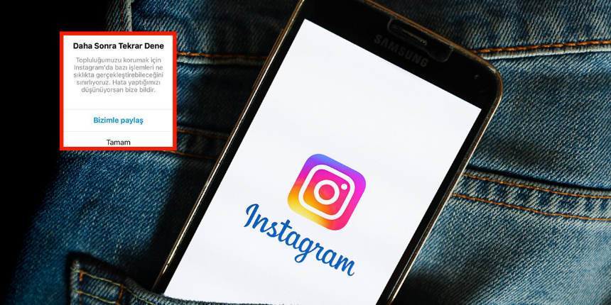 Instagram'da 'daha sonra tekrar dene' hatası! Ünlü isimler isyan etti