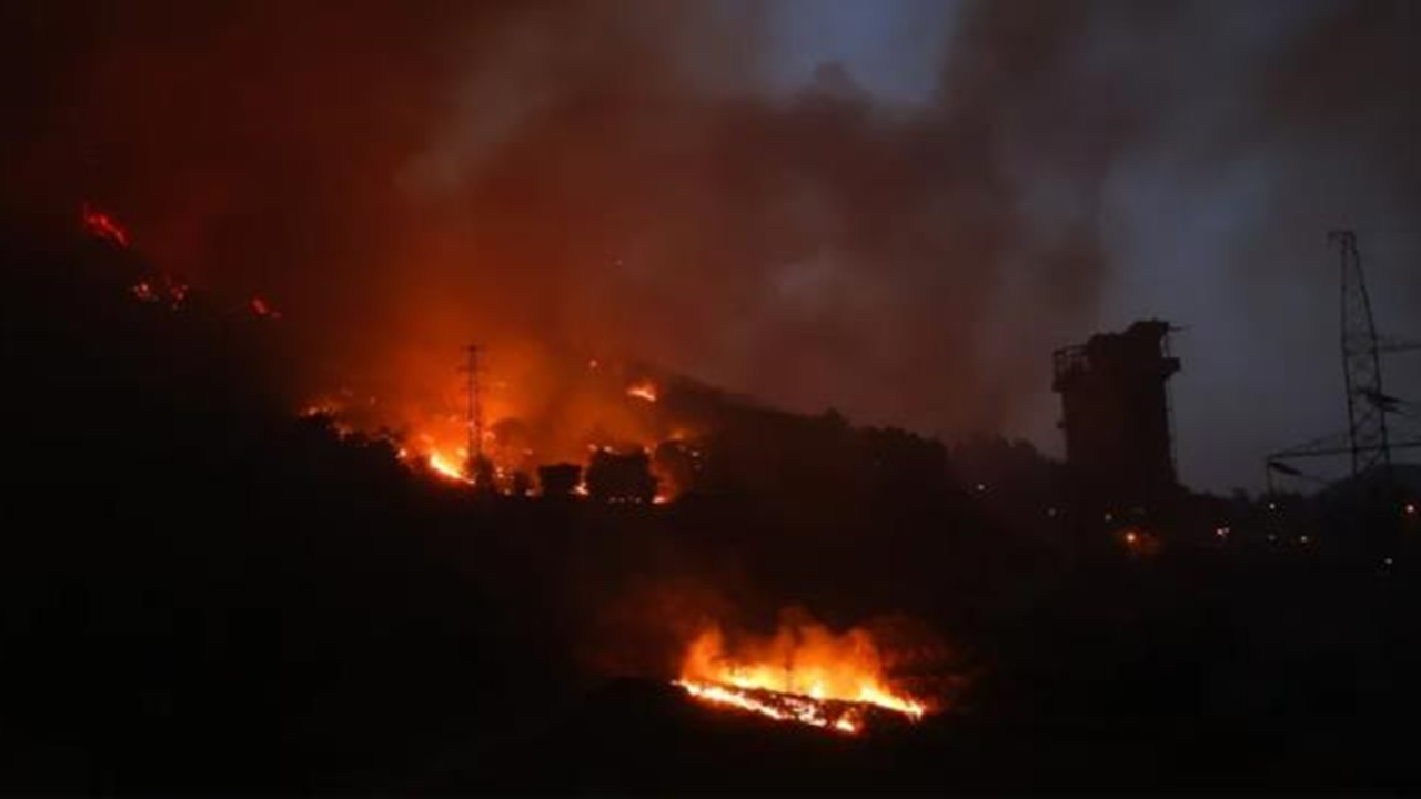 Kemerköy Termik Santrali'ndeki alevler etkisini yitirdi!