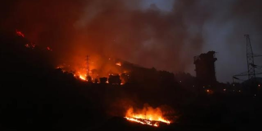 Kemerköy Termik Santrali'ndeki alevler etkisini yitirdi!