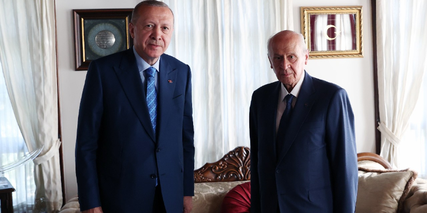 Cumhurbaşkanı Erdoğan'dan MHP Genel Başkanı Bahçeli'ye ziyaret