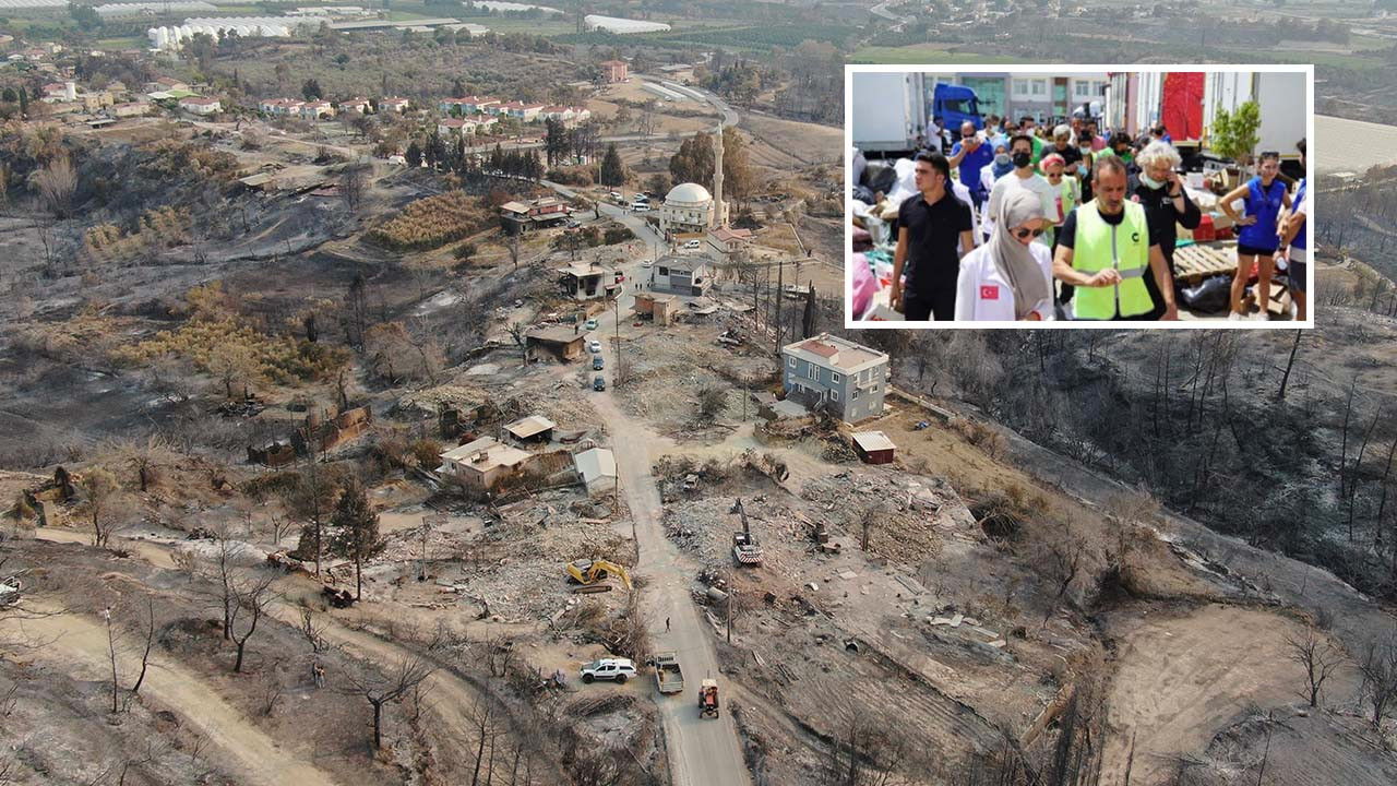 Manavgat'ta yardım götüren Gamze Özçelik'ten duygulandıran mesaj