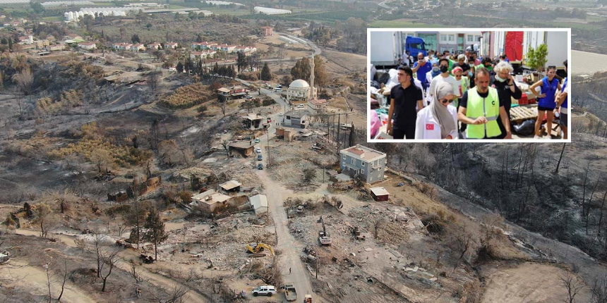 Manavgat'ta yardım götüren Gamze Özçelik'ten duygulandıran mesaj