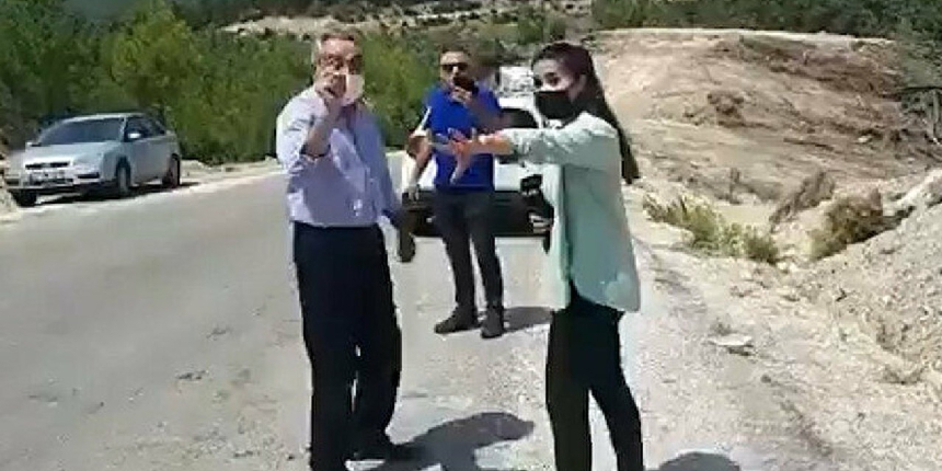 CHP'li vekil Rafet Zeybek'ten Ülke TV muhabirine çirkin saldırı!