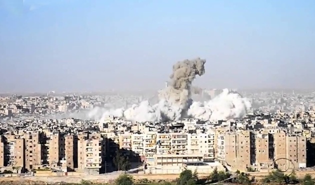 Halep'te şiddetli patlama! Kent sallandı...