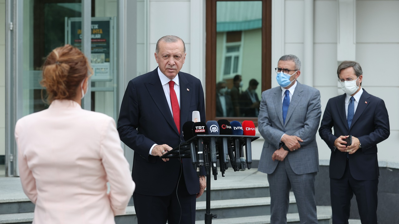 Erdoğan: Yangın mahalline görevli olmayanlar bundan böyle kesinlikle alınmayacak