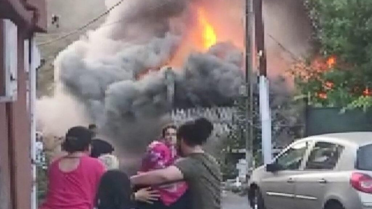 İstanbul'da korkutan yangın: Gecekondu küle döndü!