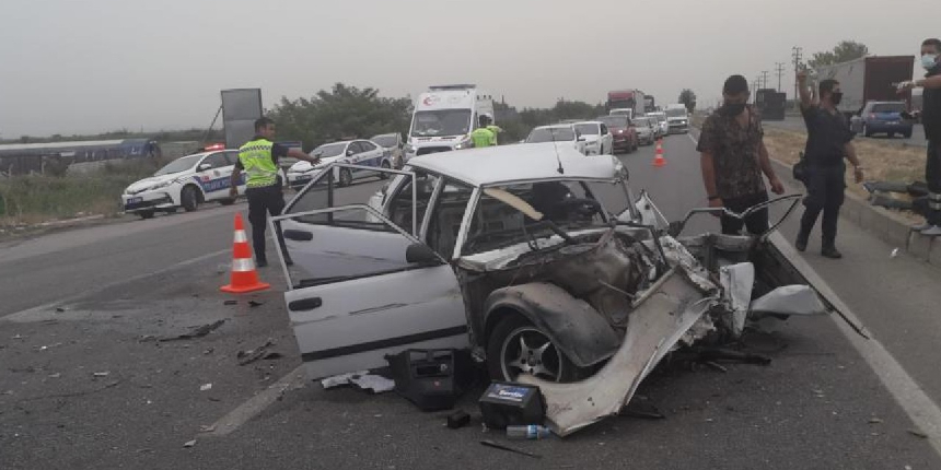 Bursa'da feci kaza: 1 ölü, 3 yaralı