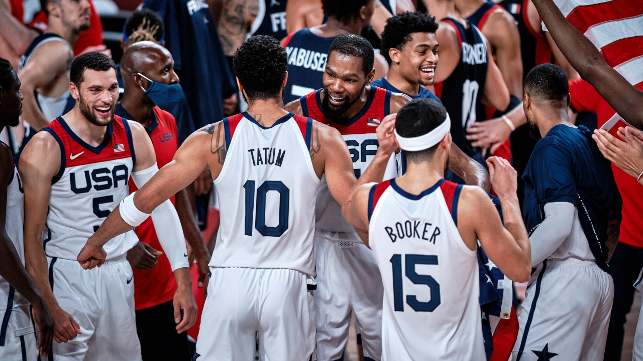 Kevin Durant'ten Tokyo 2020'de 3. olimpiyat altını... Finalde Fransa'yı yenen ABD altın madalya kazandı