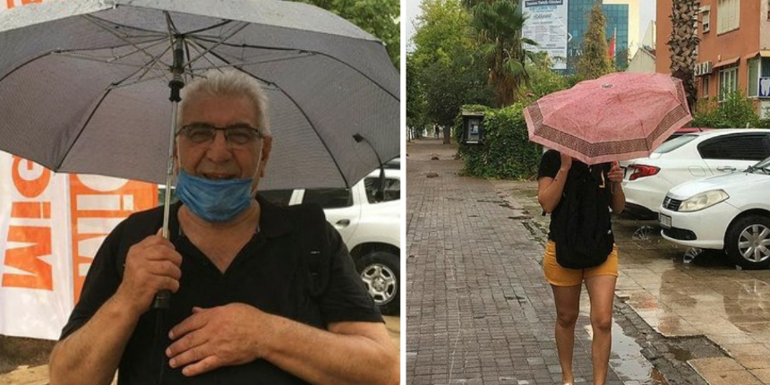 Antalya'da beklenen yağmur başladı: Vatandaşların yüzü gülüyor!