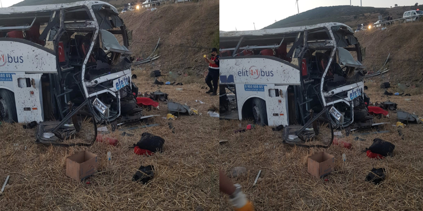 Balıkesir'de feci kaza: 15 kişi hayatını kaybetti