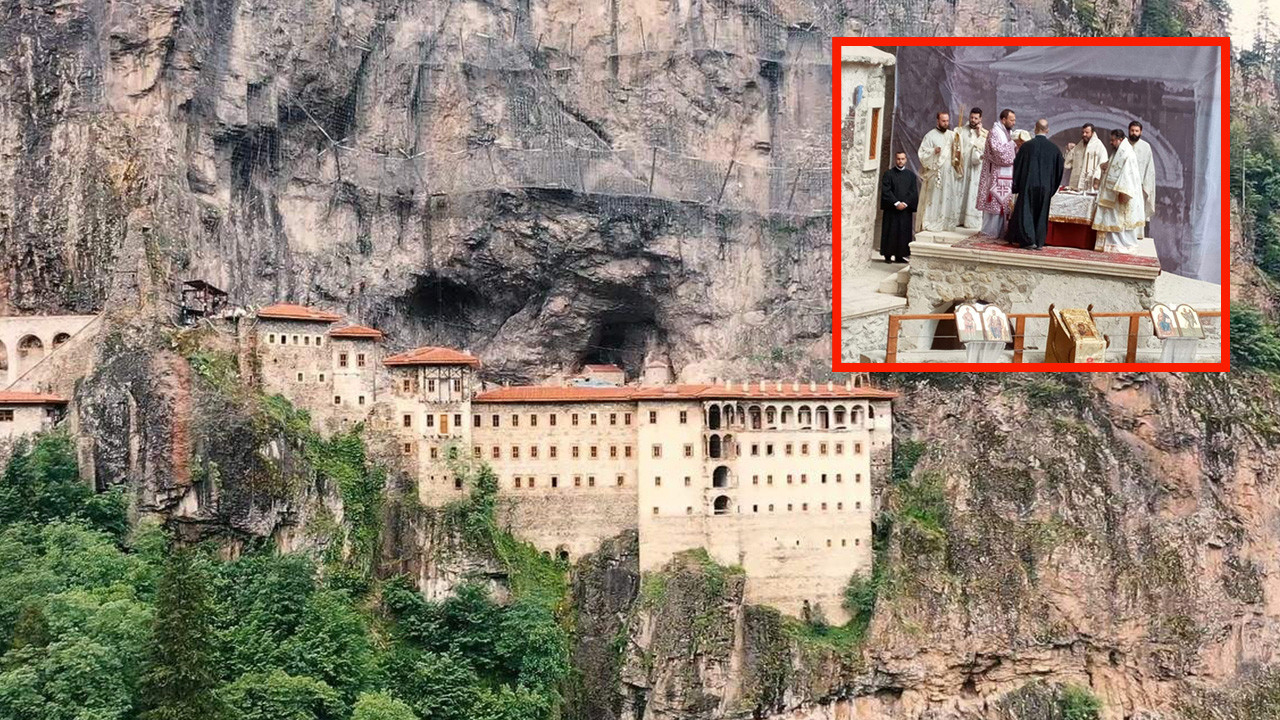 Sümela Manastırı'nda 15 Ağustos'taki ayin için hazırlıklar tamamlandı